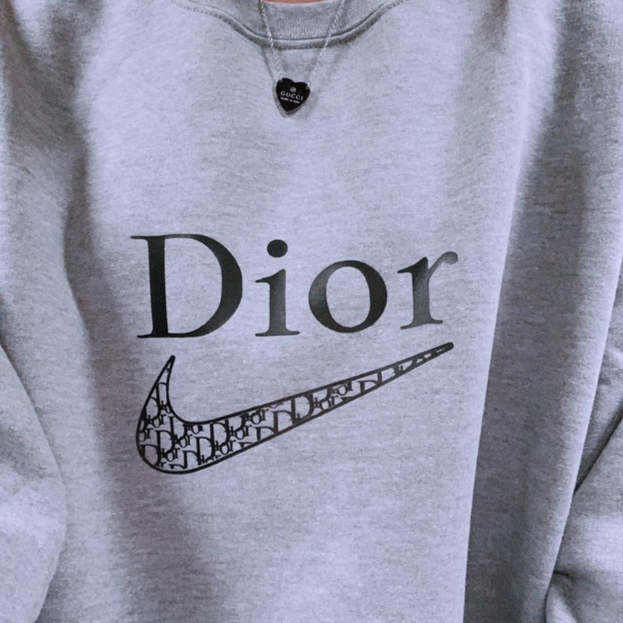 Nike x Dior Tick Custom Embroidered JumperHoodie  Amour Pour Moi APM  Apparel