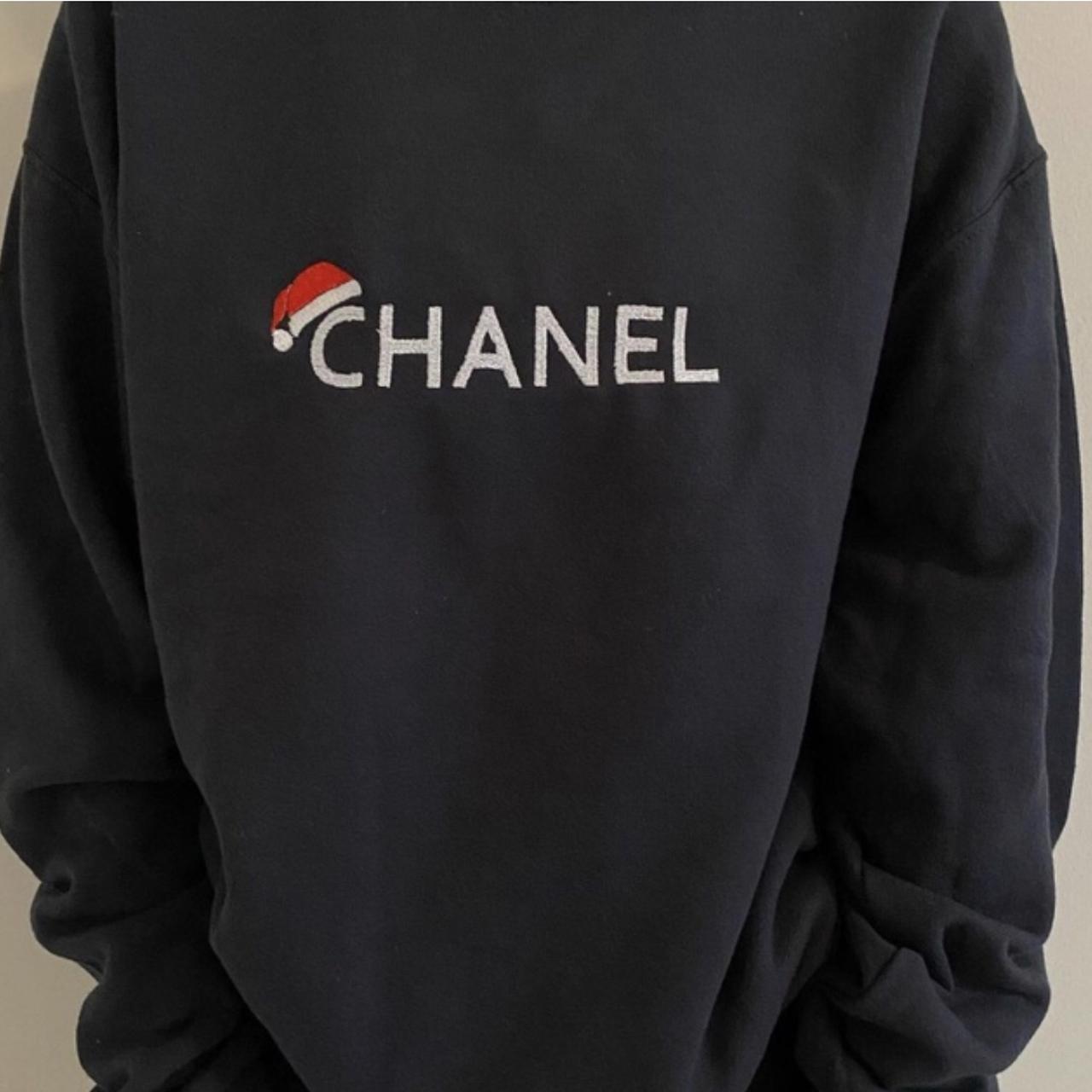 Limited #Chanel #Santa #Crewneck #Sweat (embroidery) - Depop