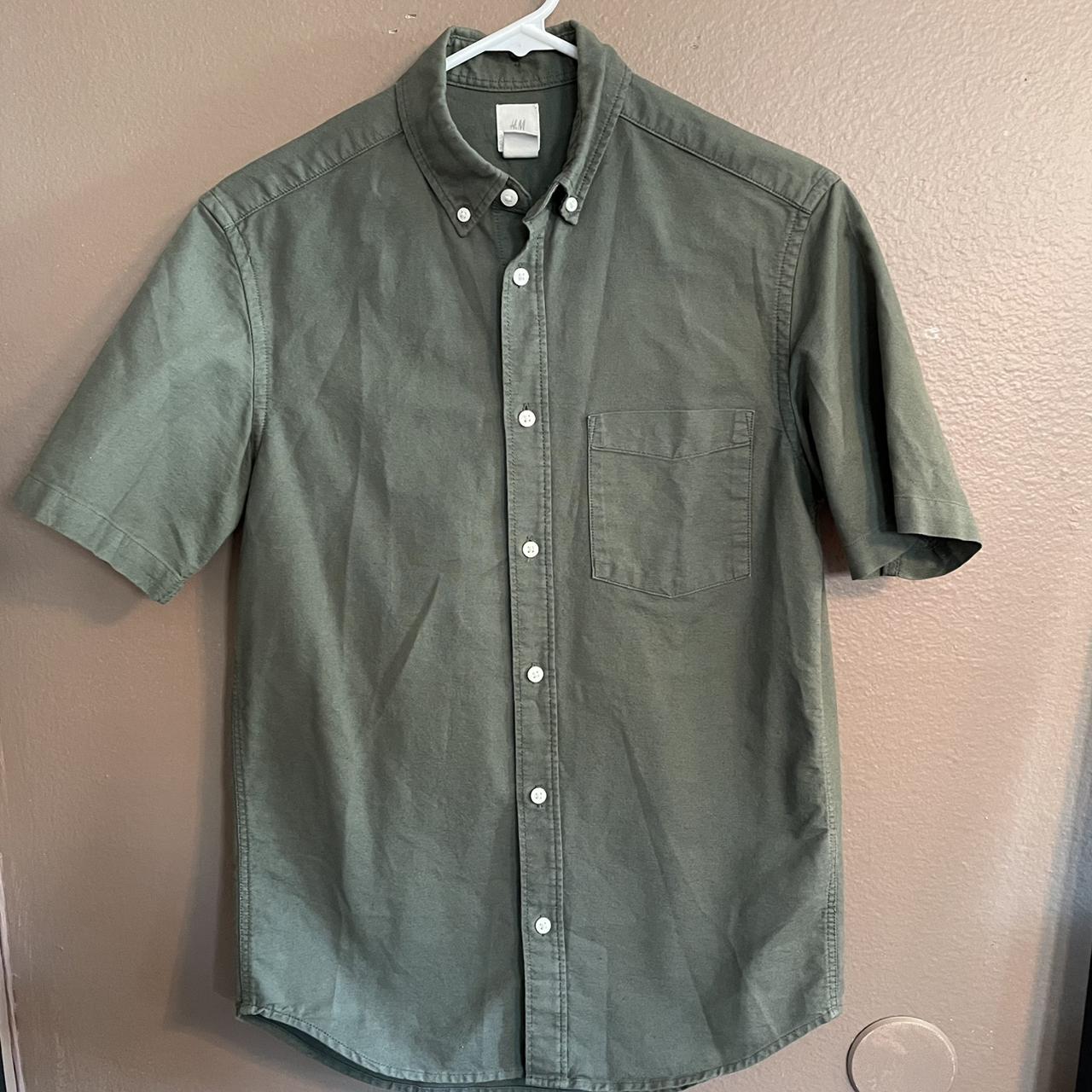 H&M Men's Green Shirt | Depop