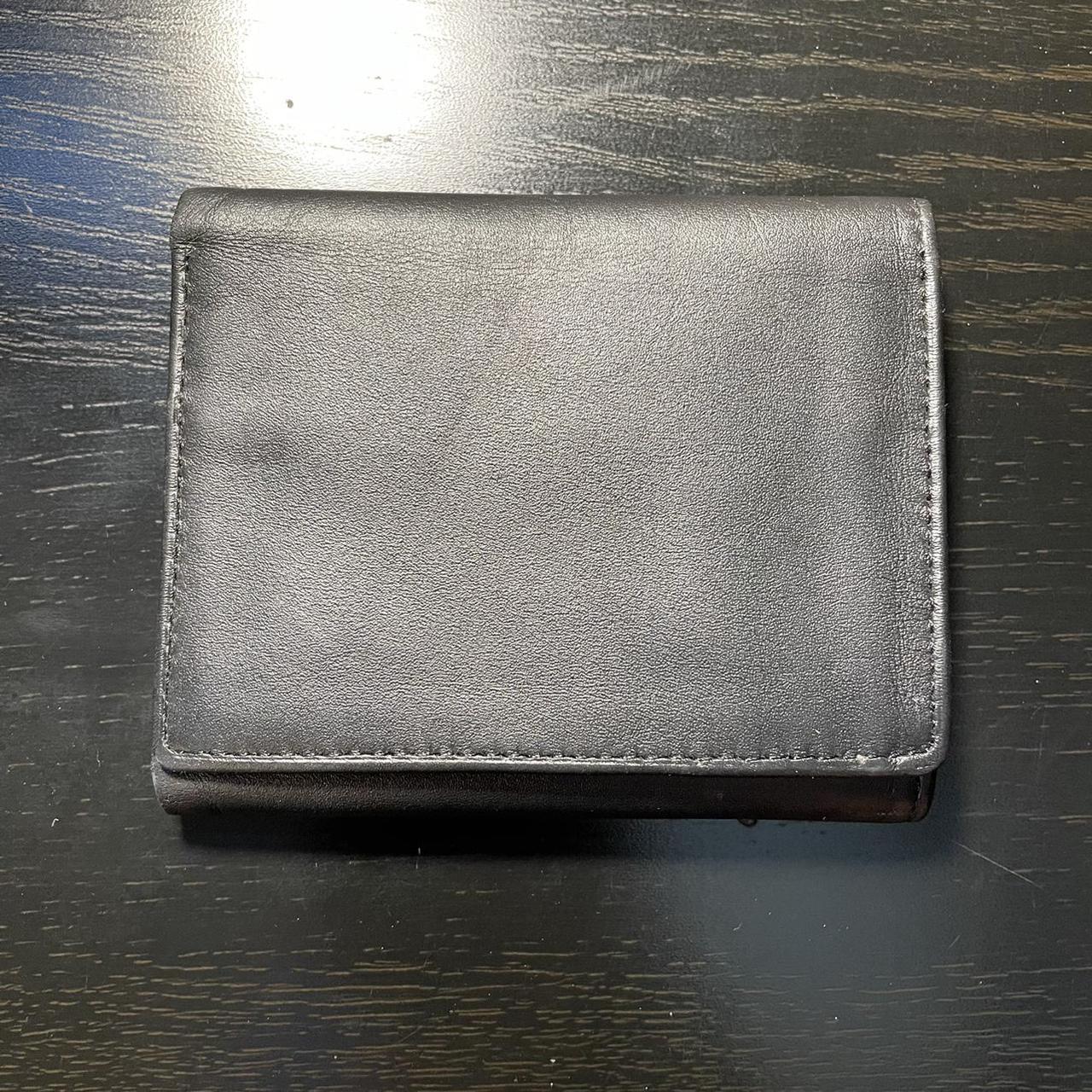 Black Perry Ellis Portfolio top grain leather... - Depop