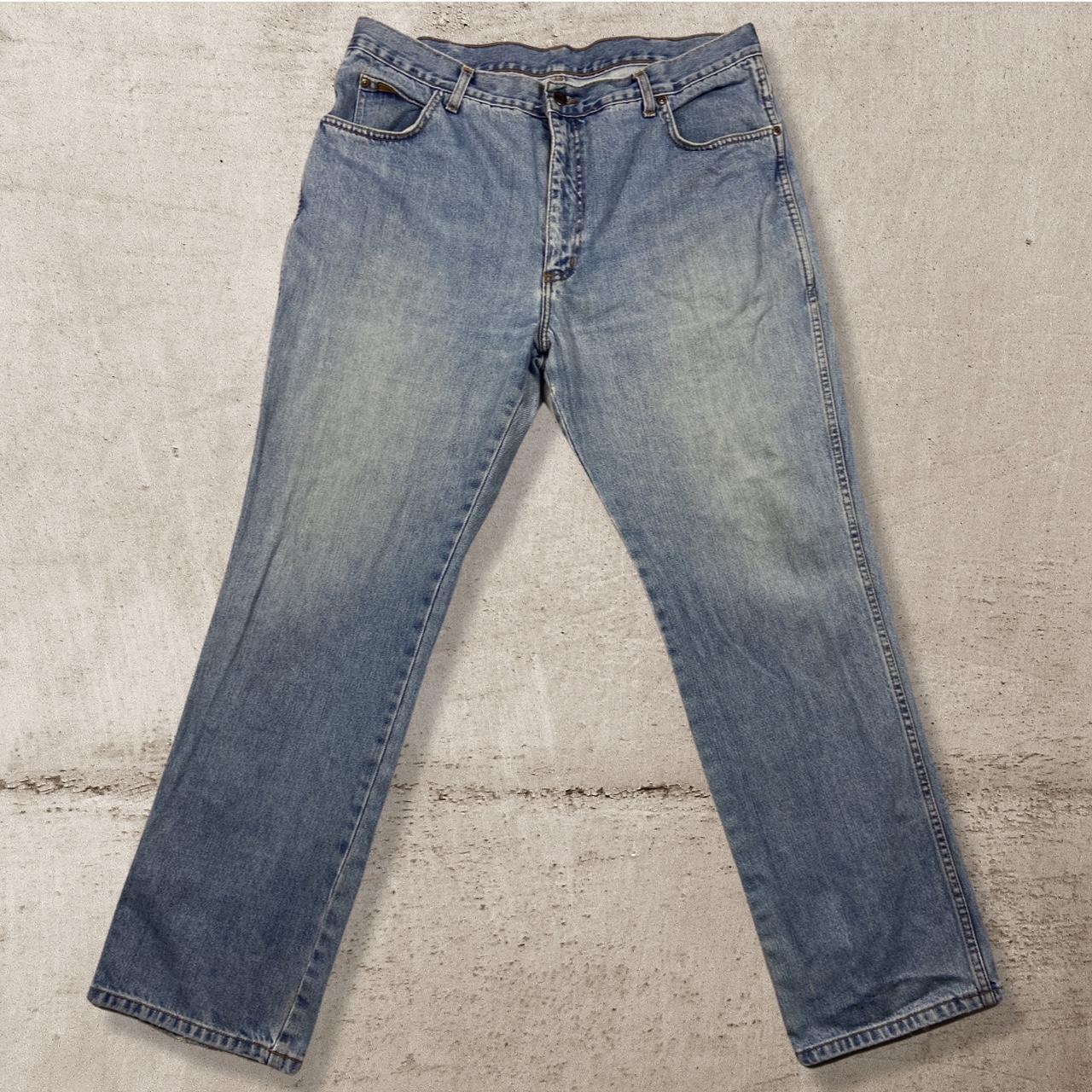 Wrangler vintage straight fit jeans Measurements... - Depop
