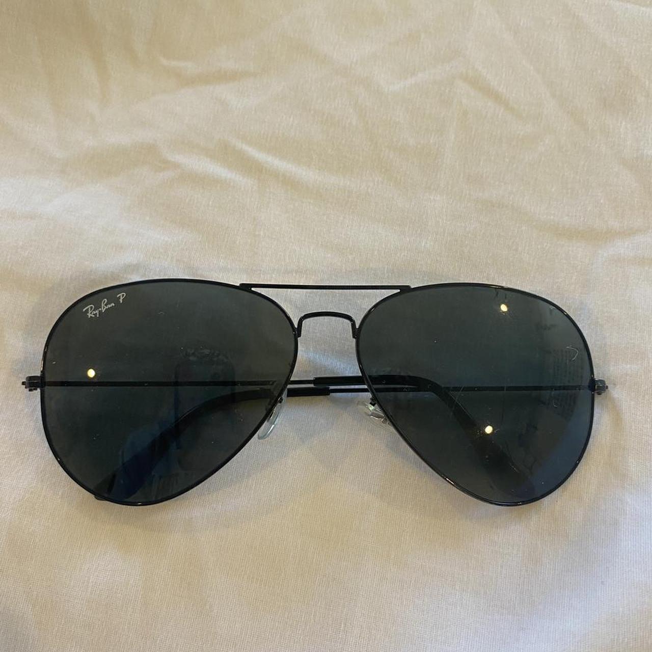 All black polarized ray bans! Originally $213, but... - Depop