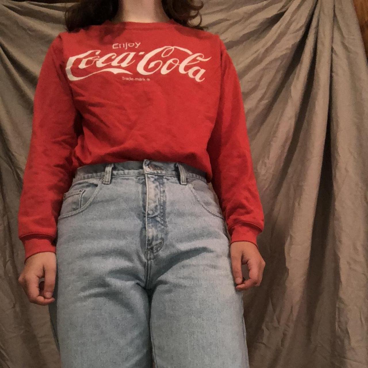 COCA COLA GRAPHIC SWEATSHIRT This Sweatshirt Gives Depop   P0 