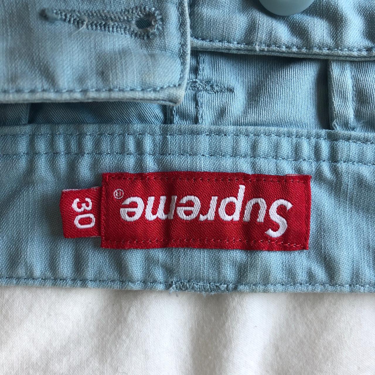 Supreme baby blue cargo pants Super flattering on... Depop