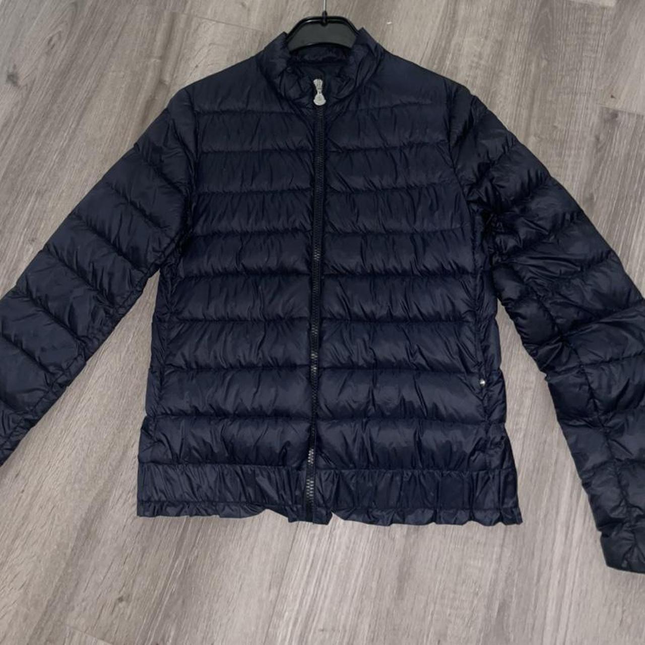 REAL moncler Navy puffer apricot jacket Depop