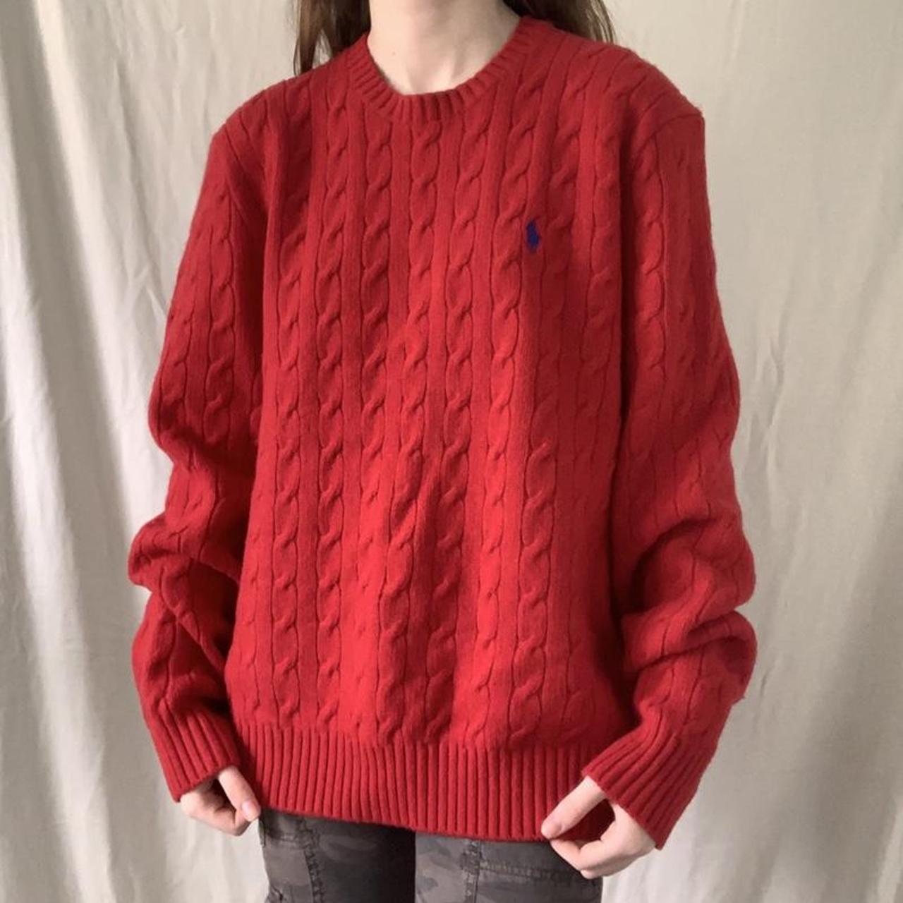 ralph lauren sweater red