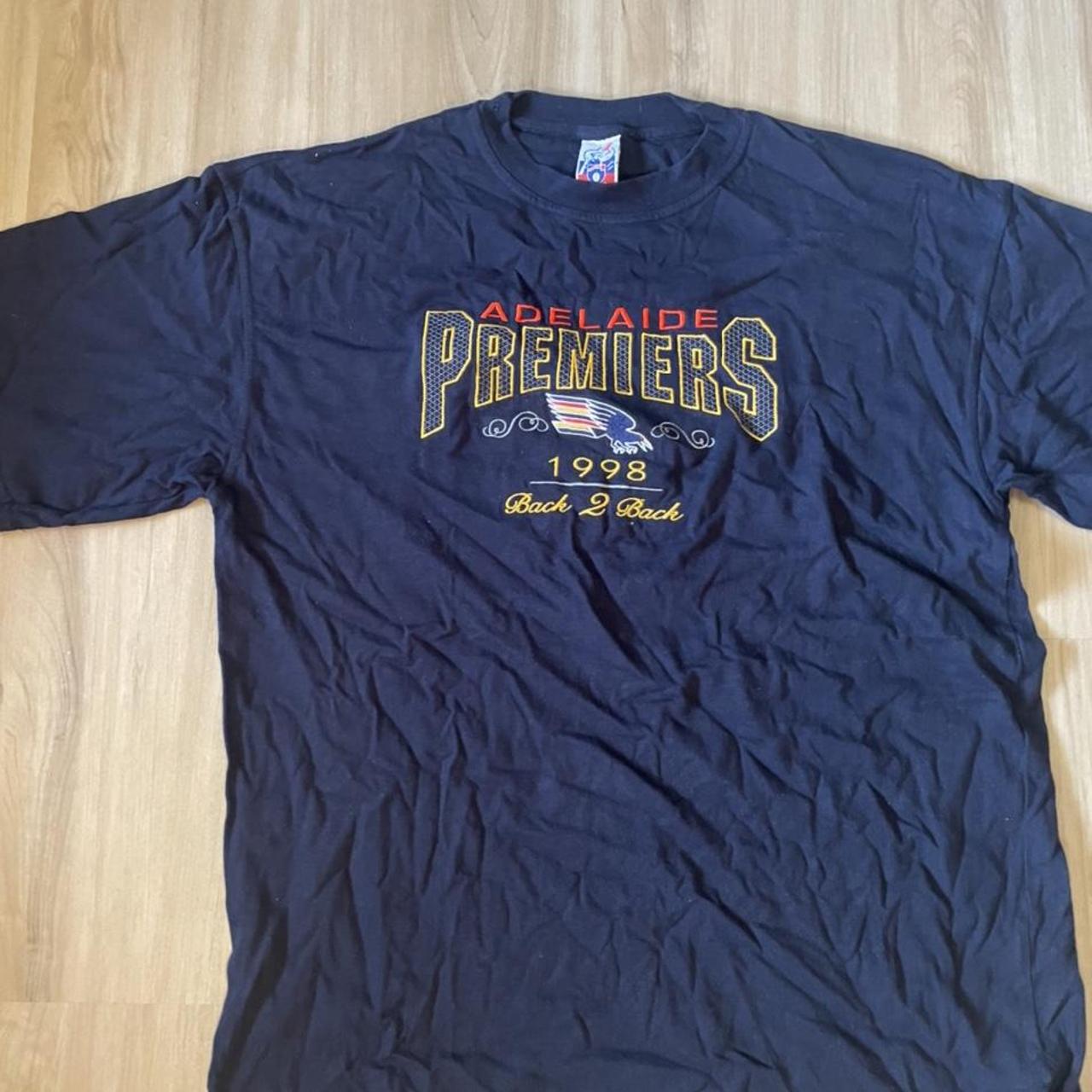 Adelaide crows 1998 premieship tee embroided - Depop