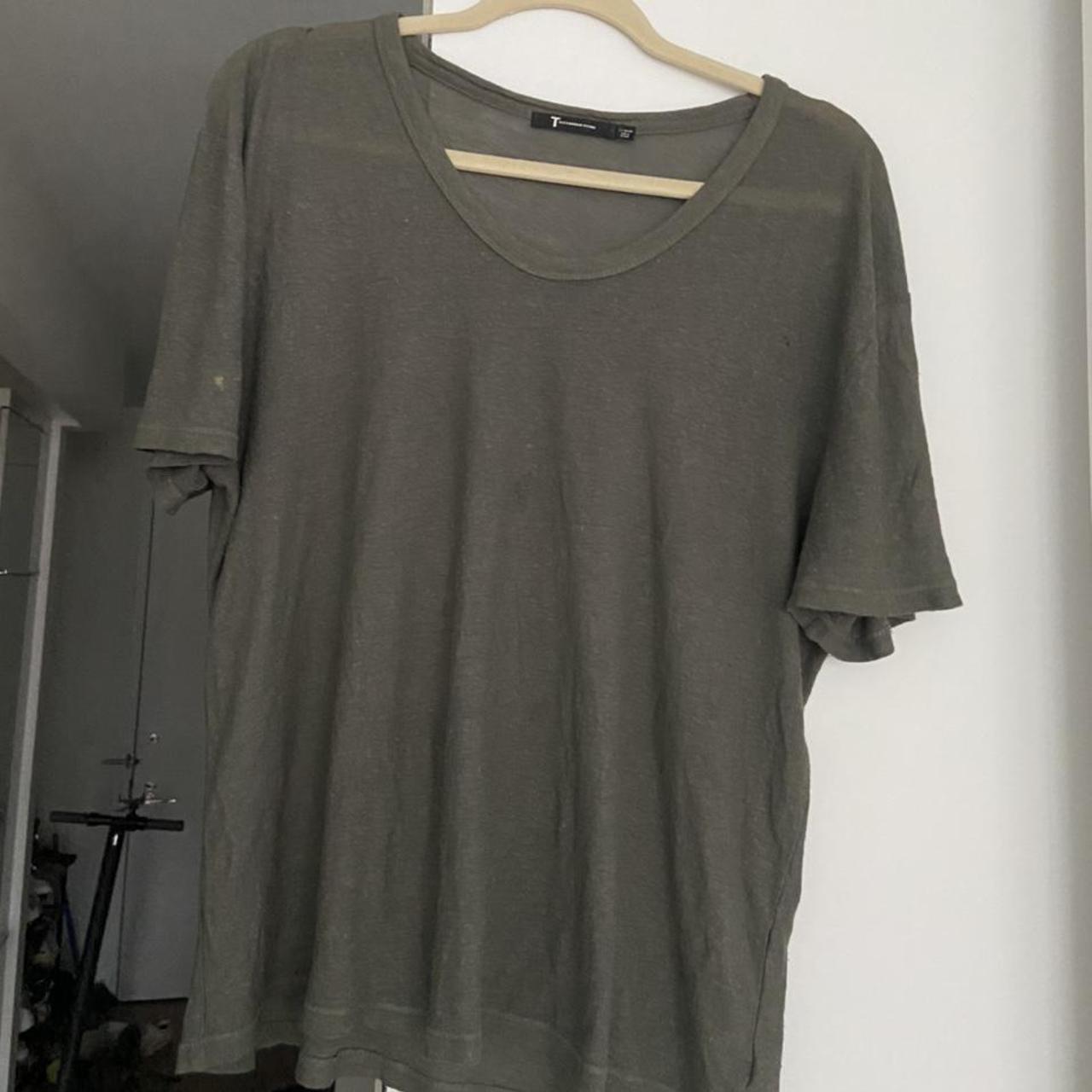 Alexander Wang Men's Grey T-shirt | Depop