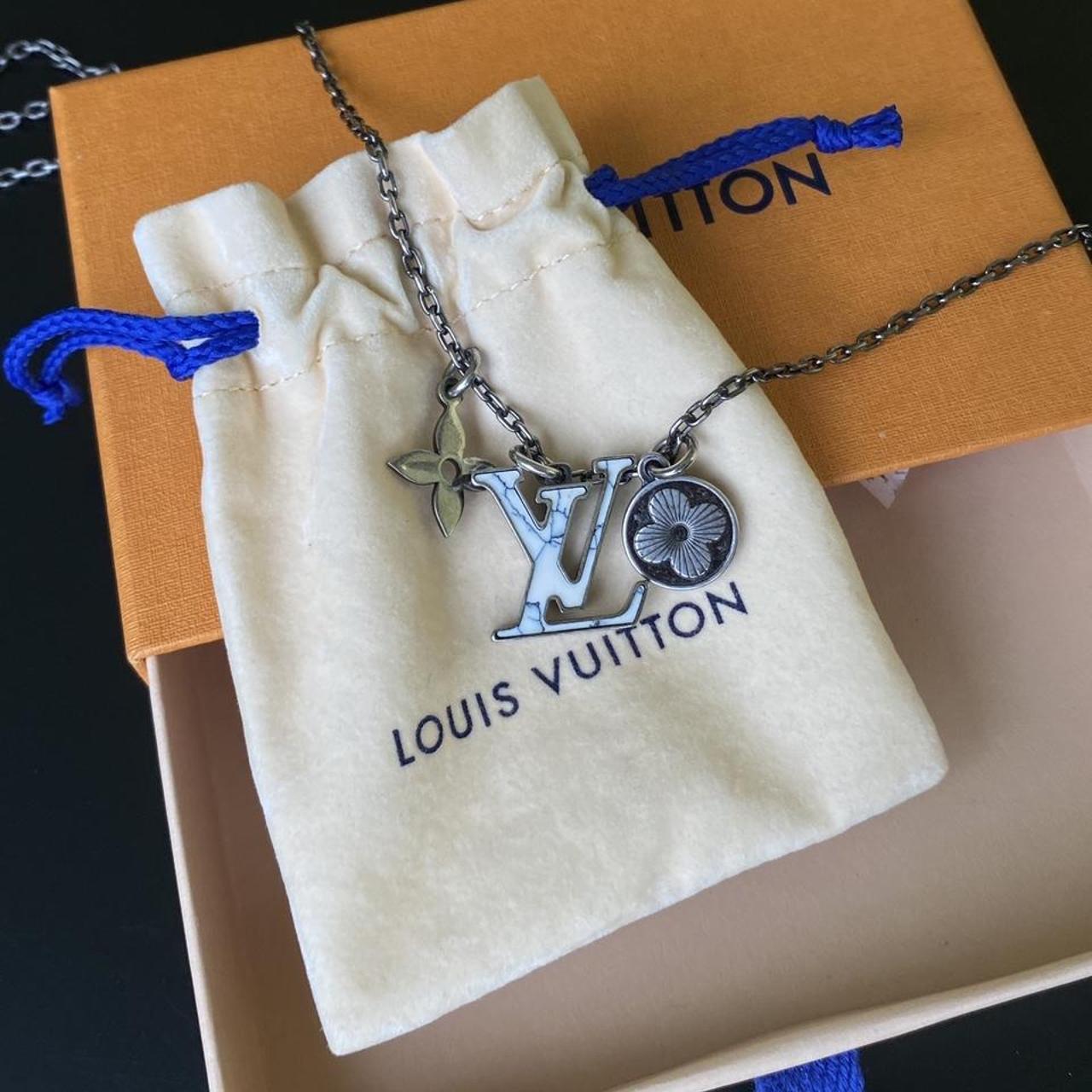 Louis Vuitton LV Marble Initials 3 Piece Pendant... Depop