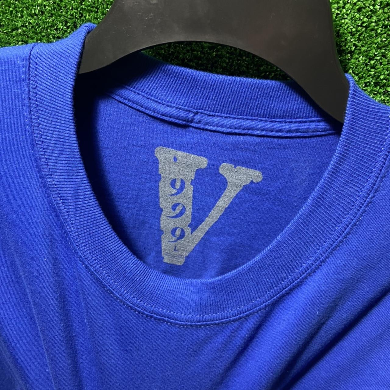 Royal blue best sale vlone shirt