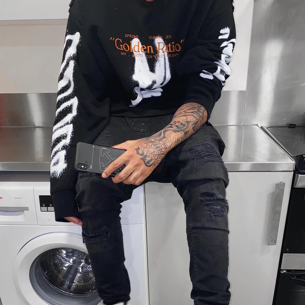 Off white best sale cartoon sweatshirt