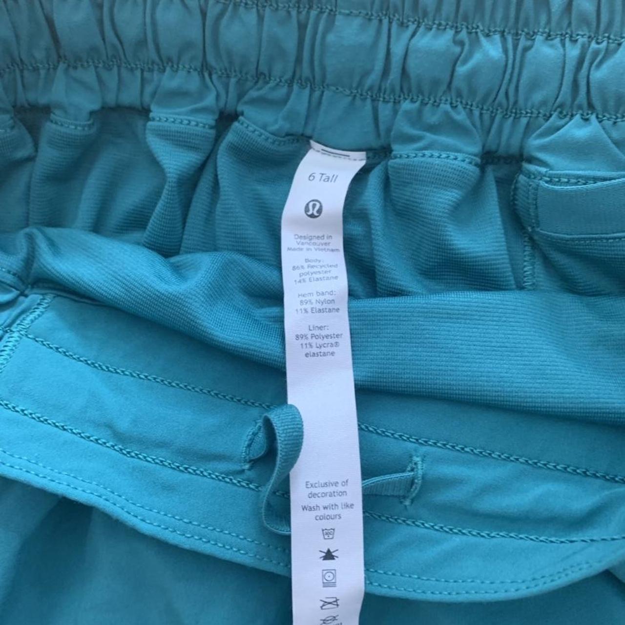 Lululemon Teal Women’s Shorts Size 6 US / 10 UK... - Depop