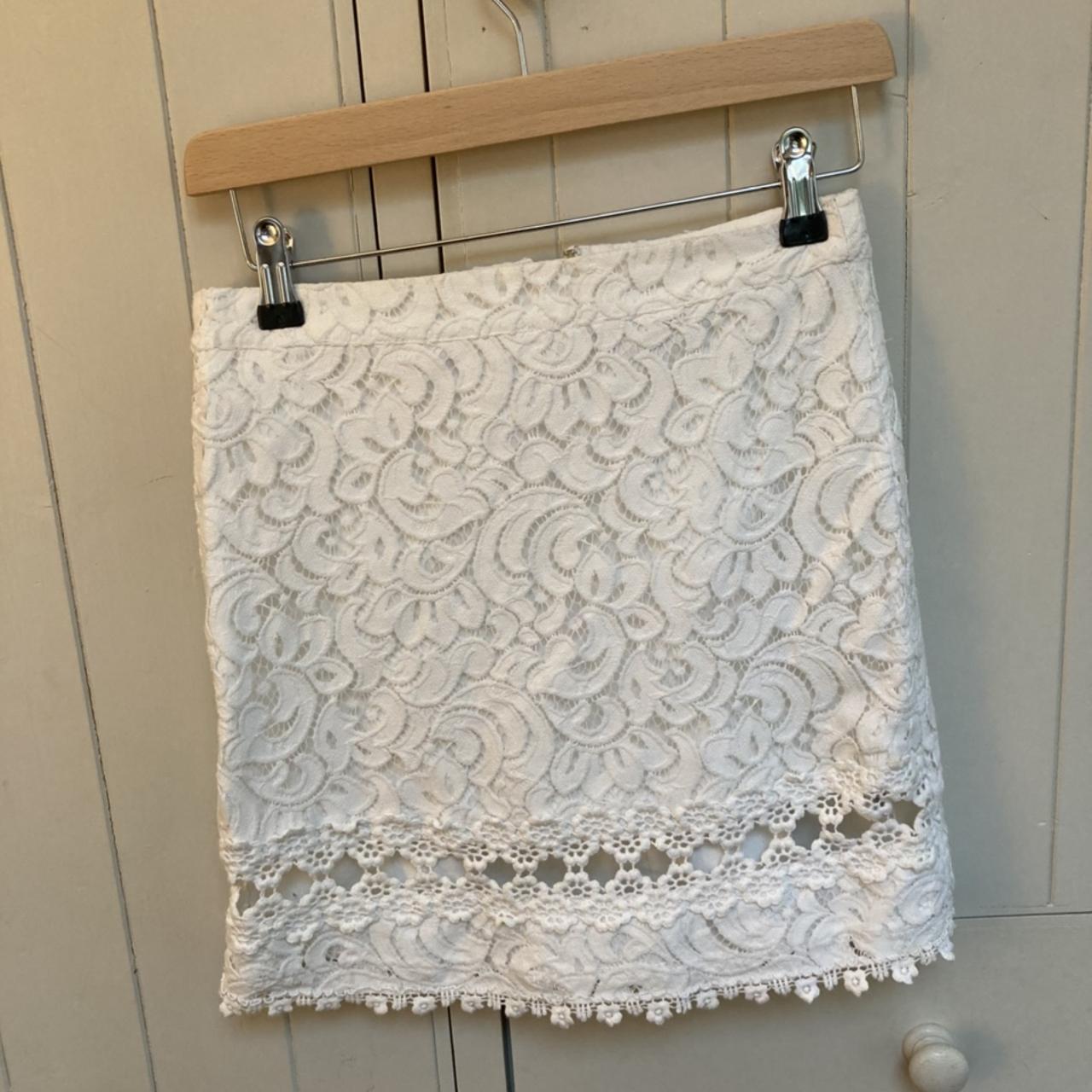 Topshop Women's White Skirt