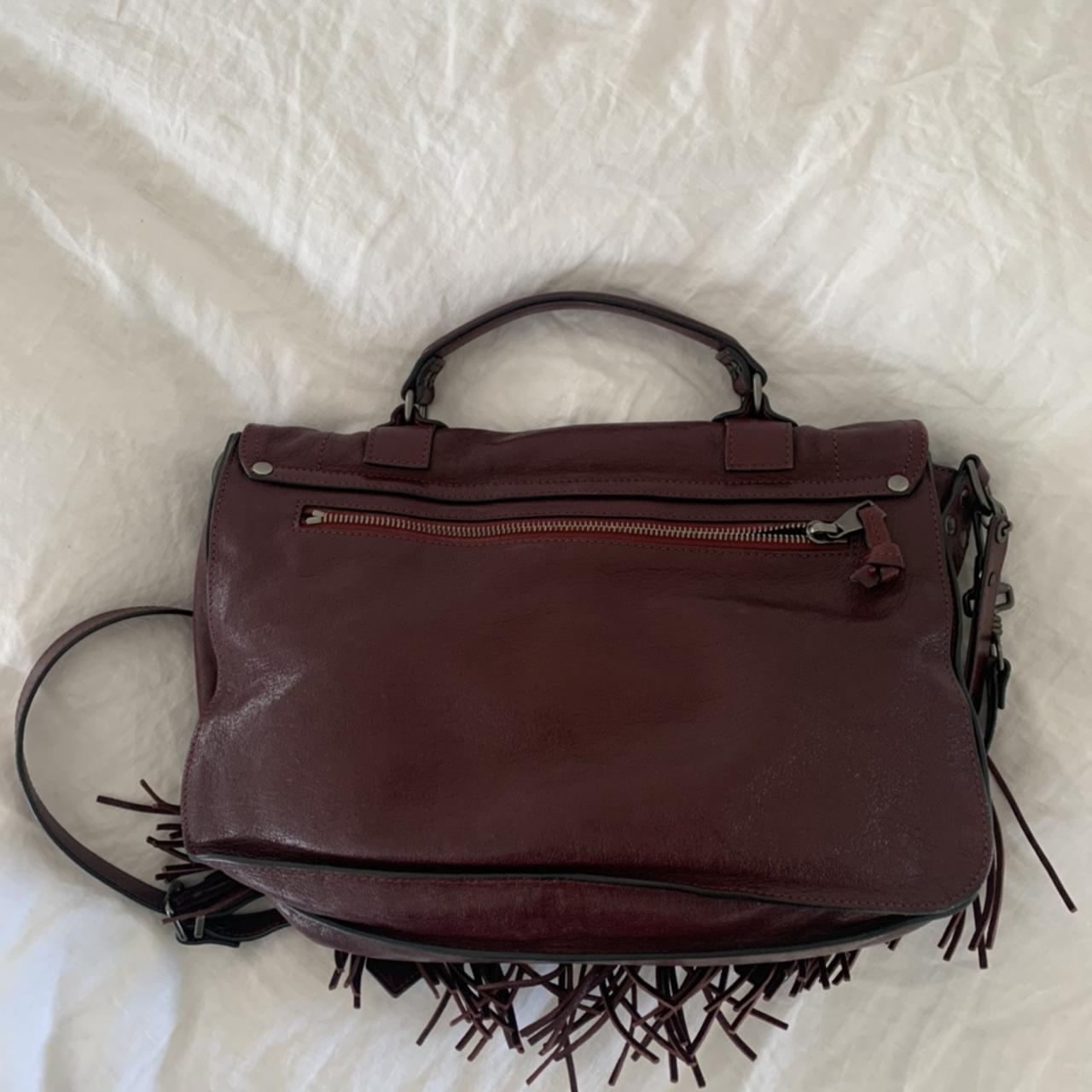 Proenza Schouler PS1 medium in Bordeaux With fringes Depop