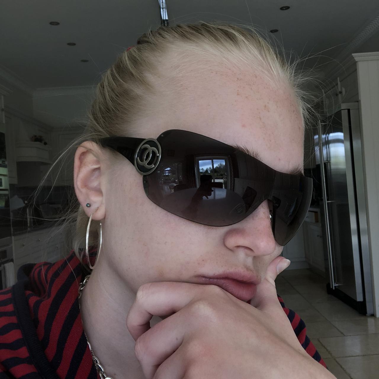 Chanel Women's Cat Eye Sunglasses - Black
