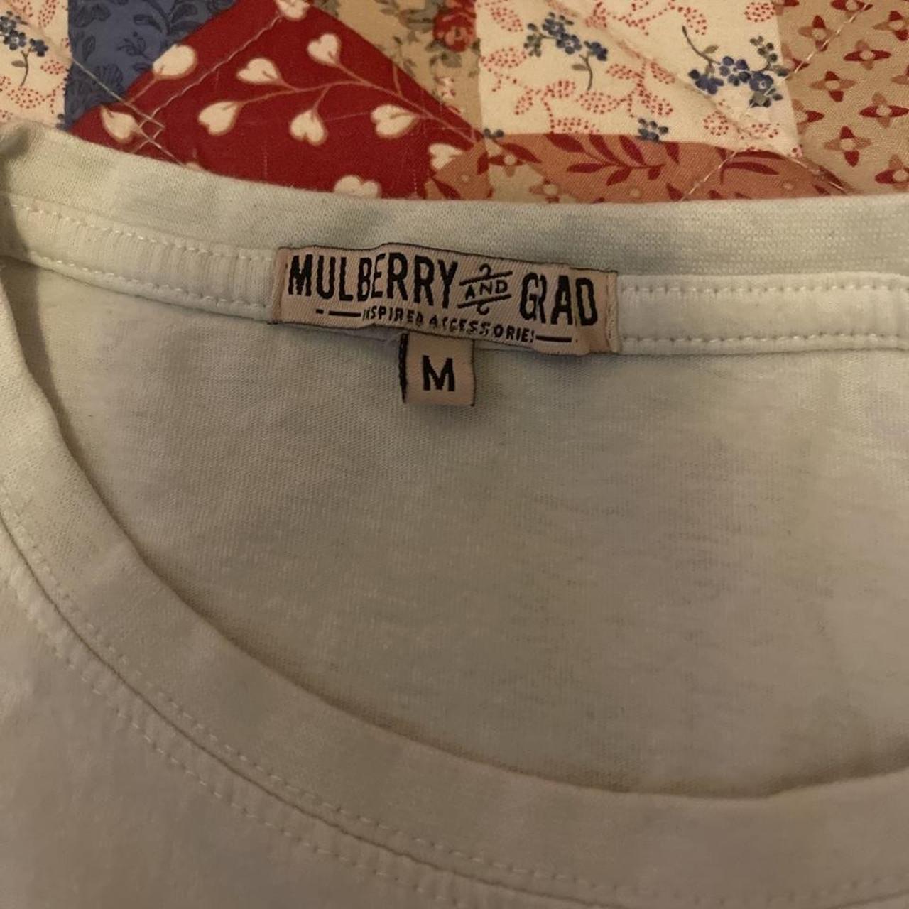 Mulberry Women's Cream and Tan T-shirt (3)