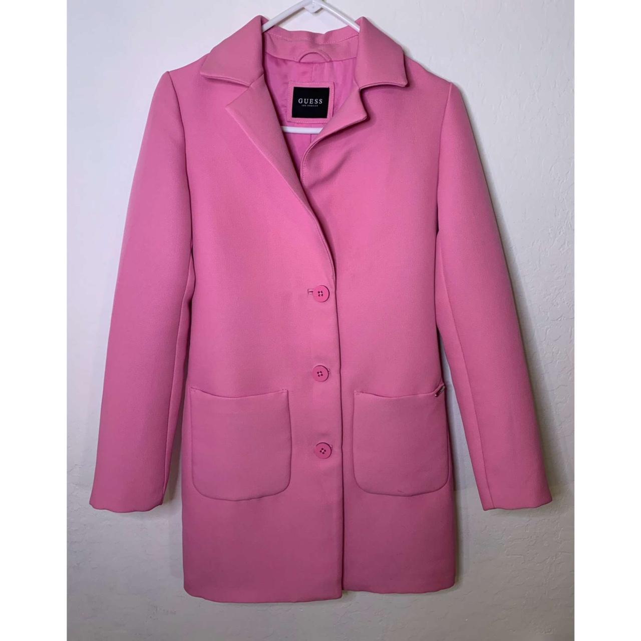 Pink Guess coat Depop