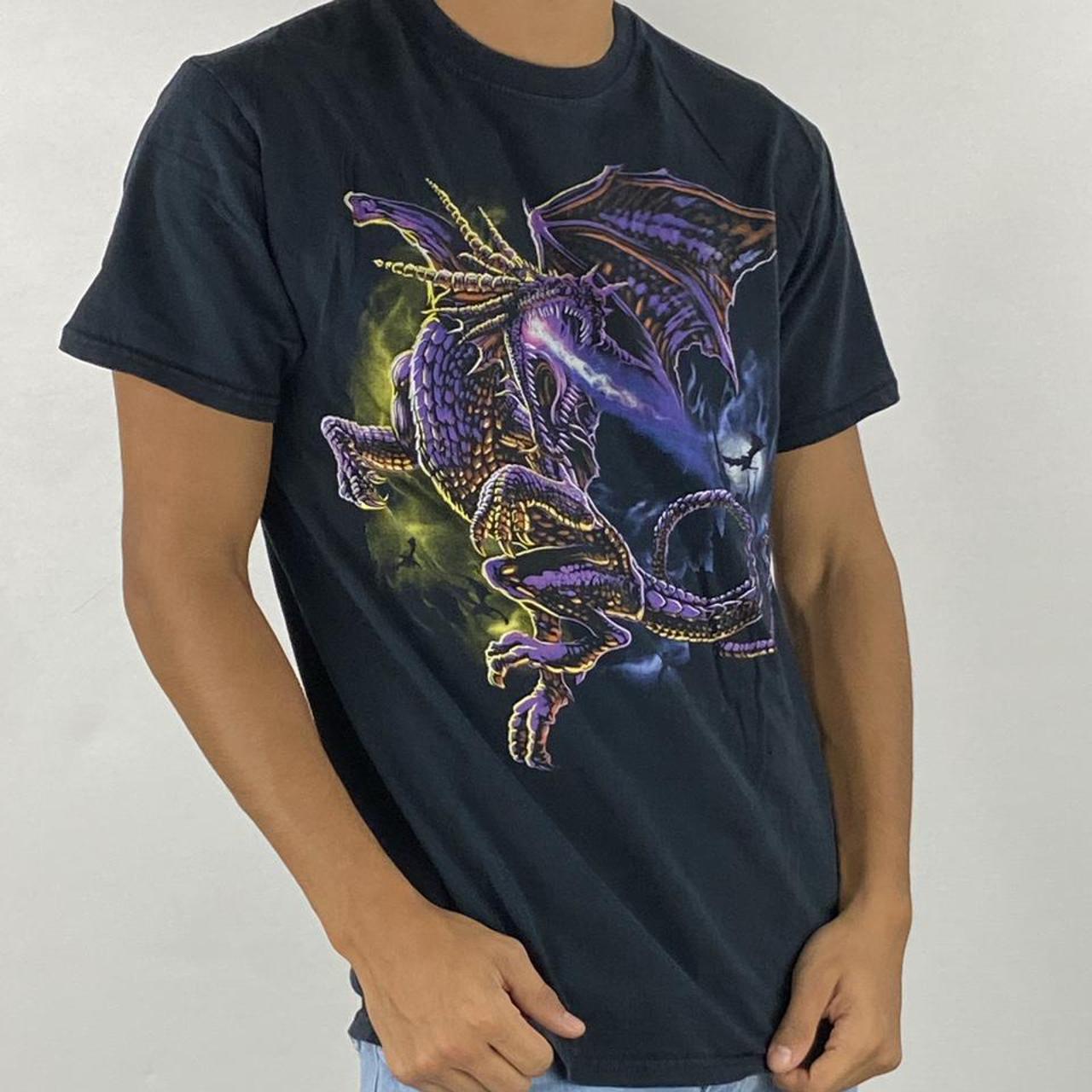 purple dragon shirt