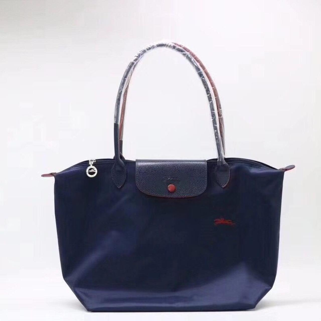 Longchamp's Beloved Le Pliage Filet Now Comes In Red And Navy - BAGAHOLICBOY