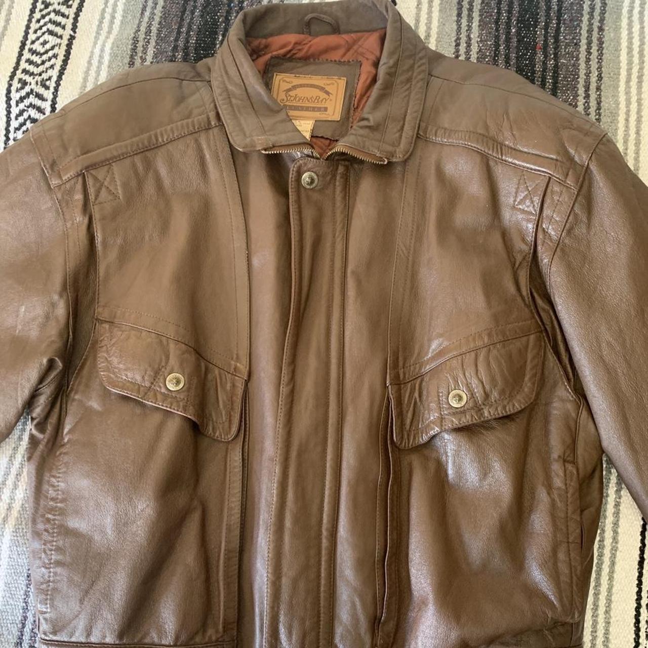 st john's bay jacket leather