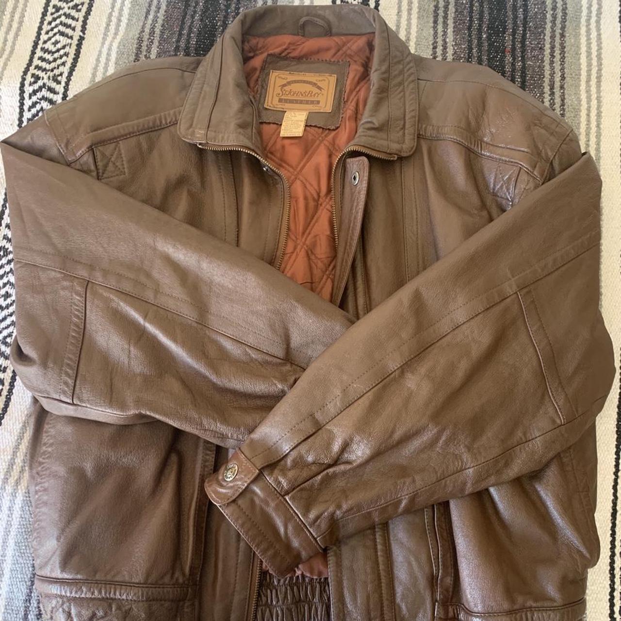 St john's bay leather jacket clearance rn93677