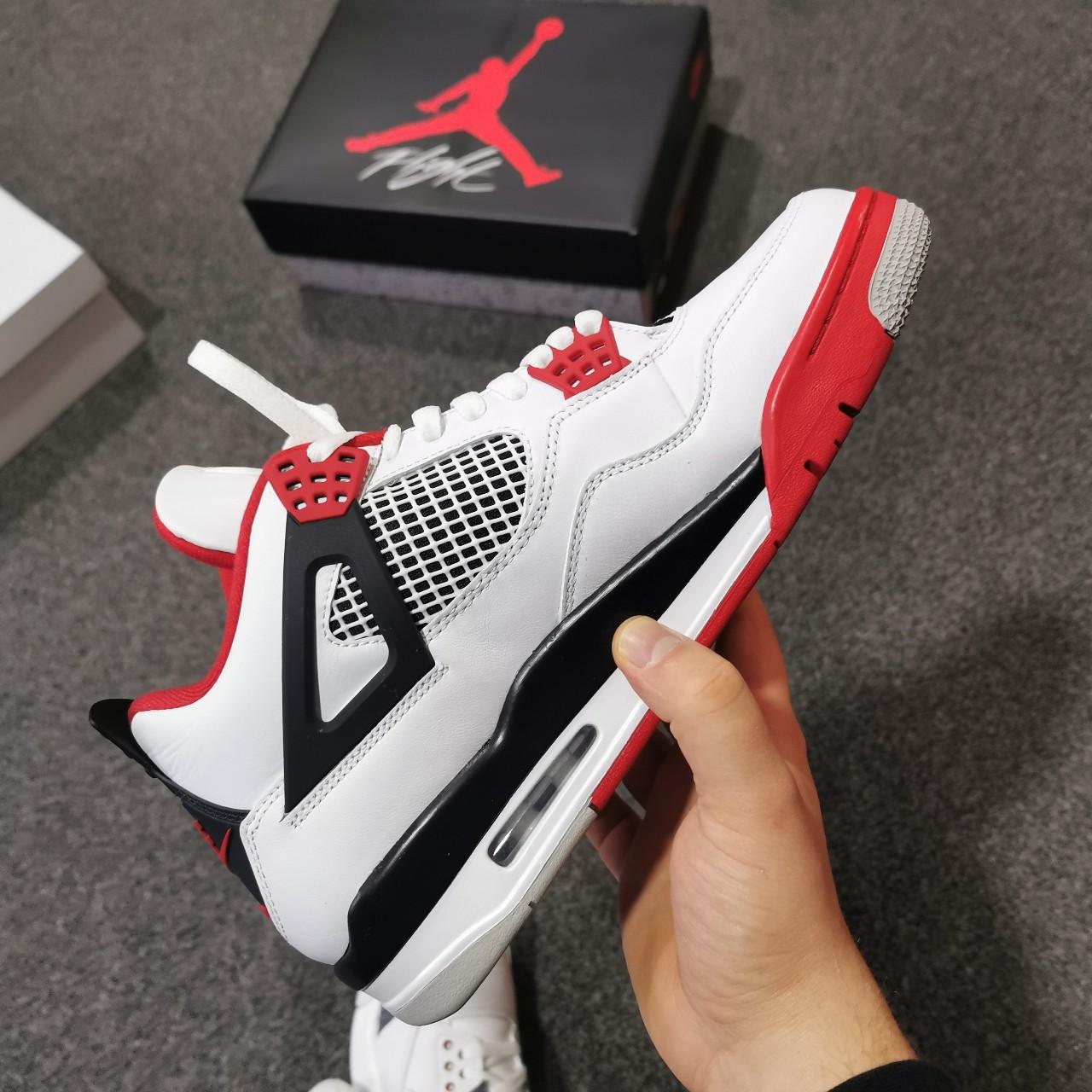 mens jordan retro 4 fire red