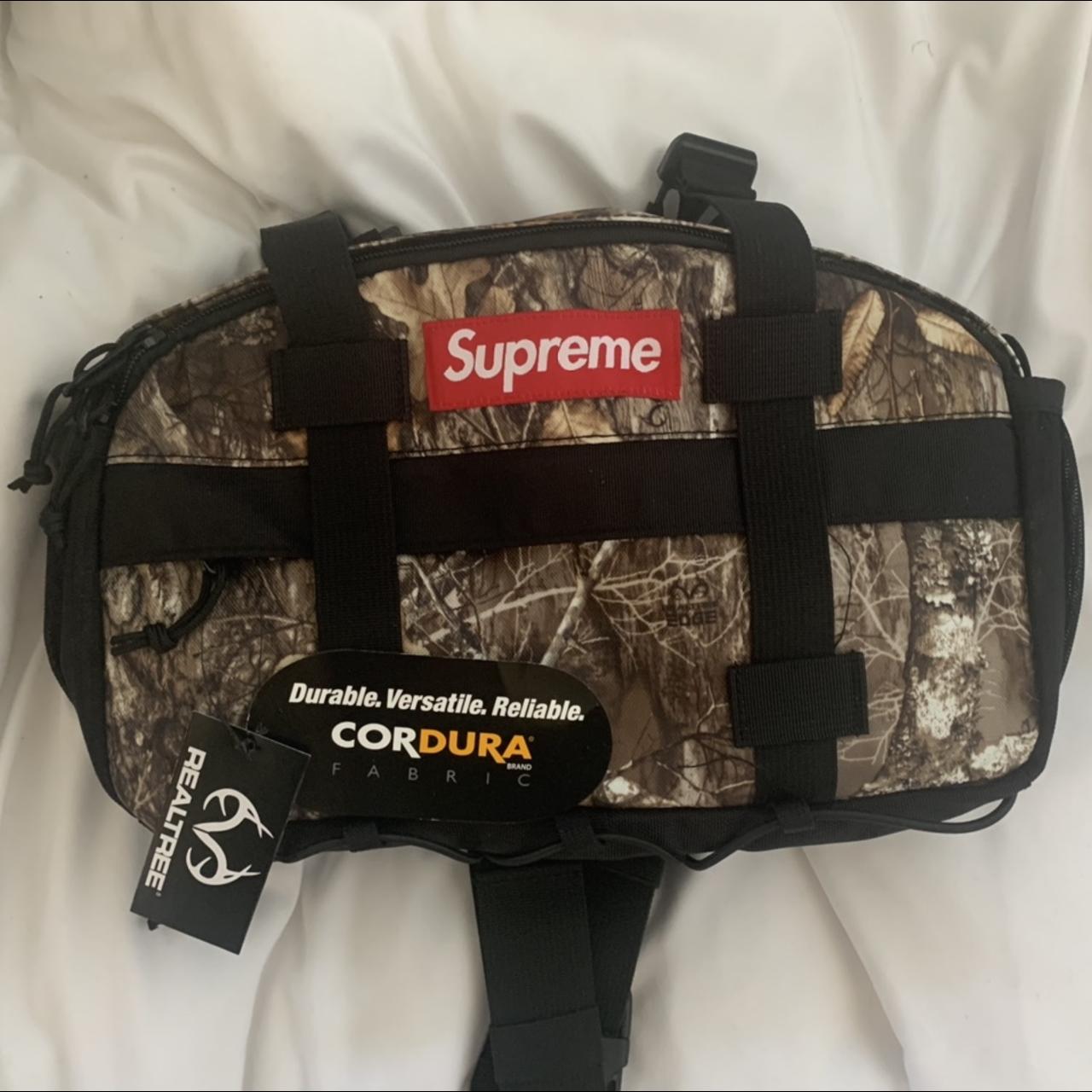 Supreme camo waist discount bag