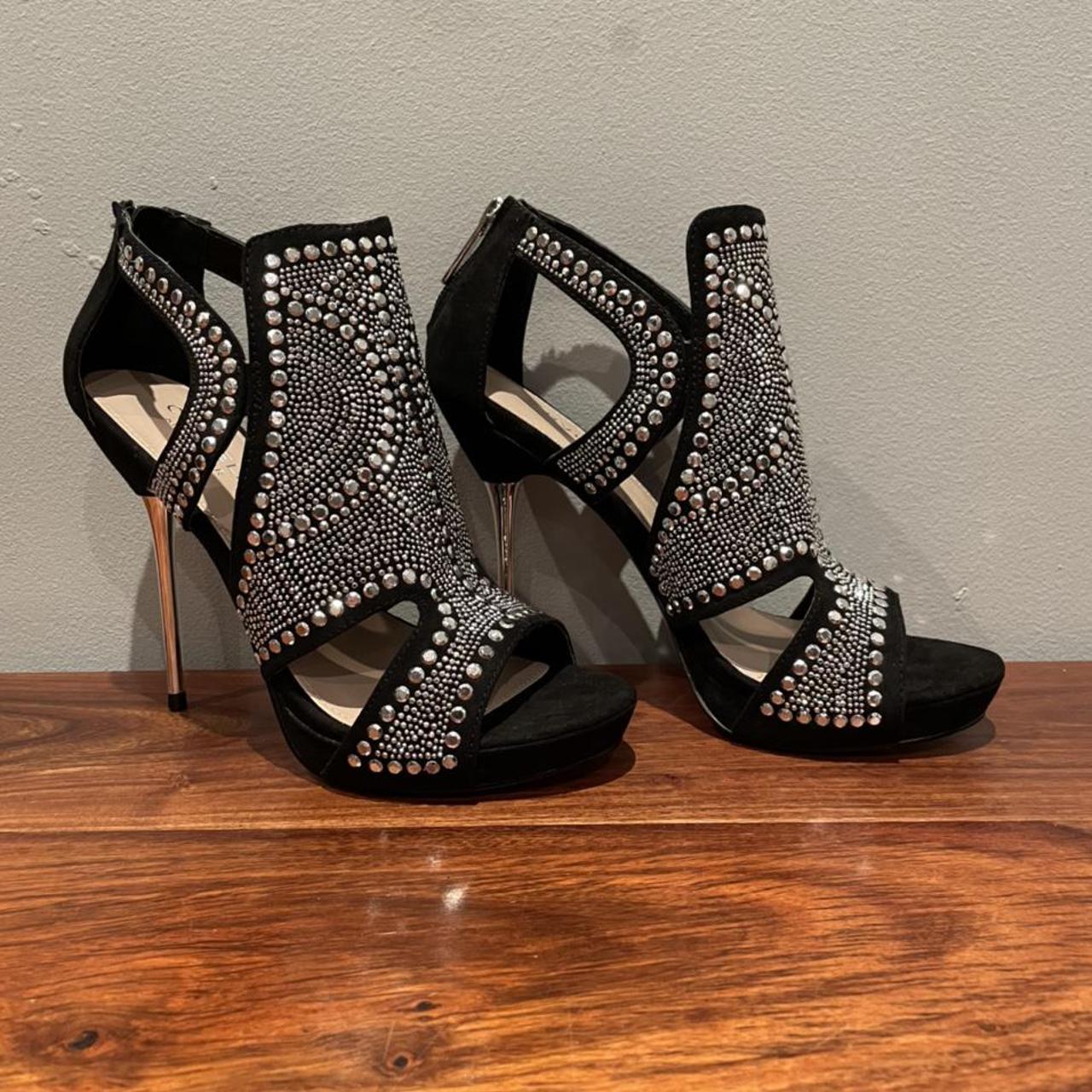 Kurt Geiger Heels Black / Silver Brand New, never... - Depop