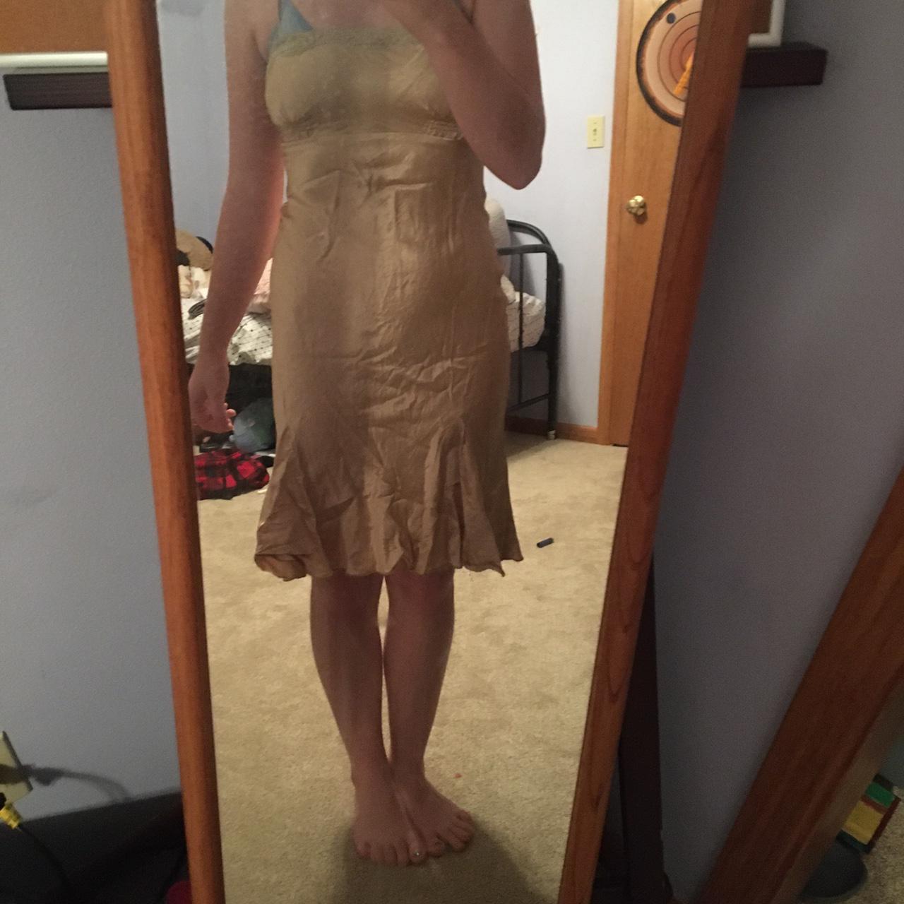 Wet Seal vintage looking Golden Silk... - Depop