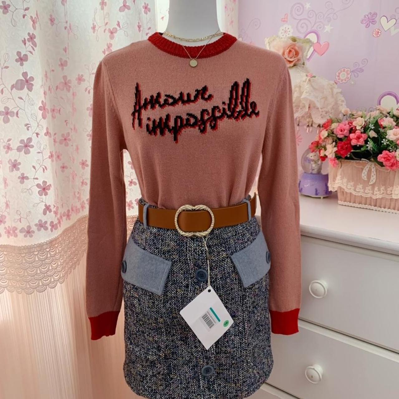 Product Image 2 - Pinko Amour impossible intarsia jumper
Brand