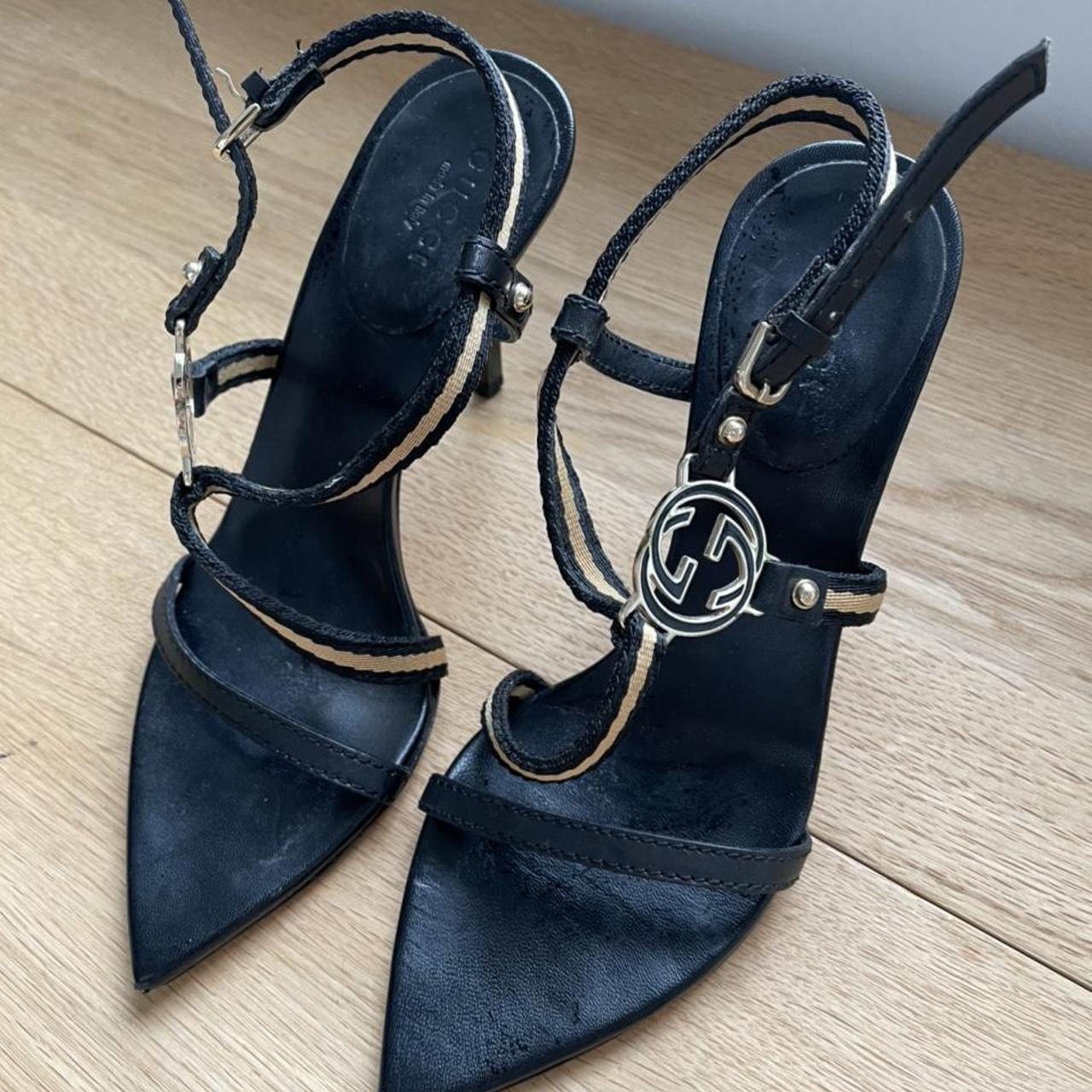 gucci strappy heels
