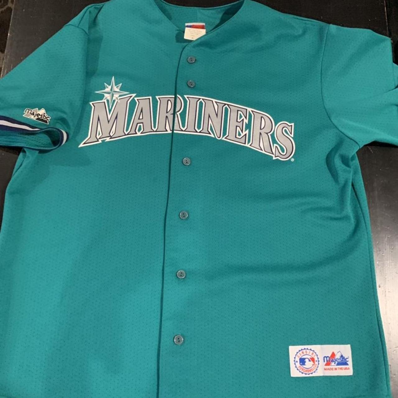 KIDS SIZE SEATTLE MARINERS JERSEY Button Up / MLB / - Depop