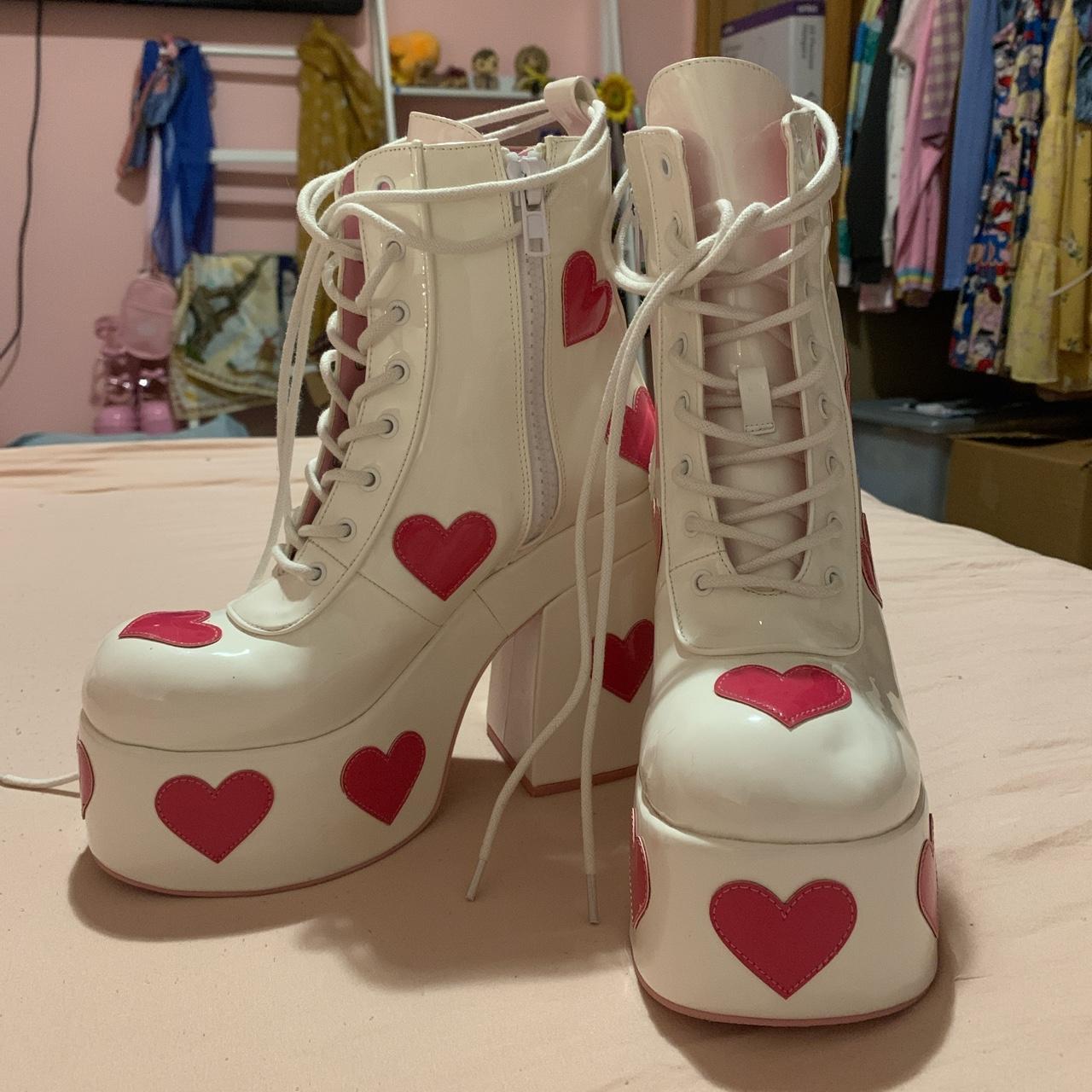 Sugar Thrillz Retro Romance Ankle Boots... Depop