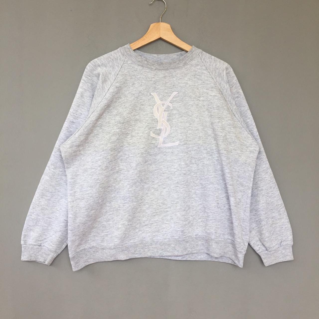 Yves saint Laurent Sweatshirt embroidery Logo... - Depop
