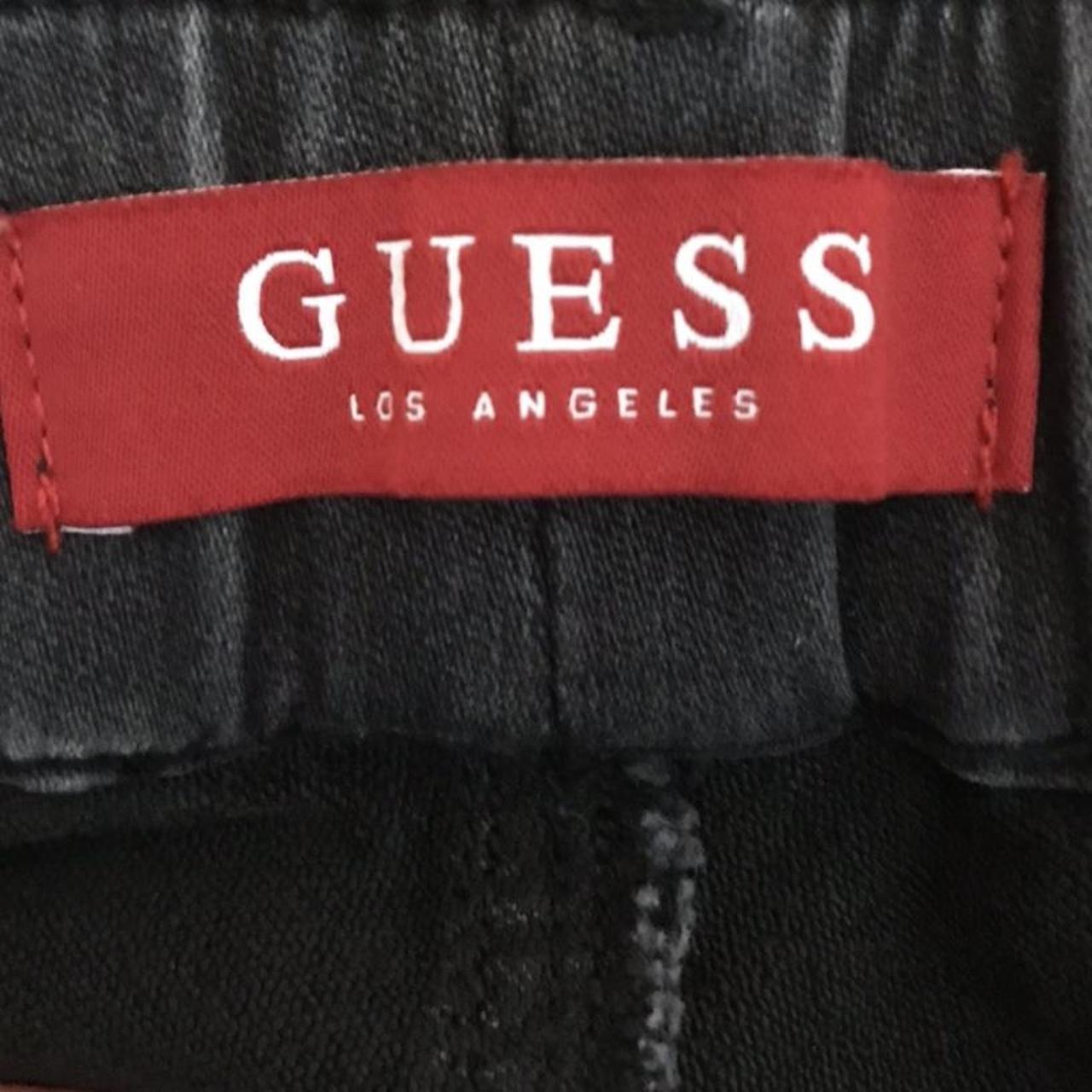 Guess Los Angeles Cuff Off Drawstring Denim Jean... - Depop