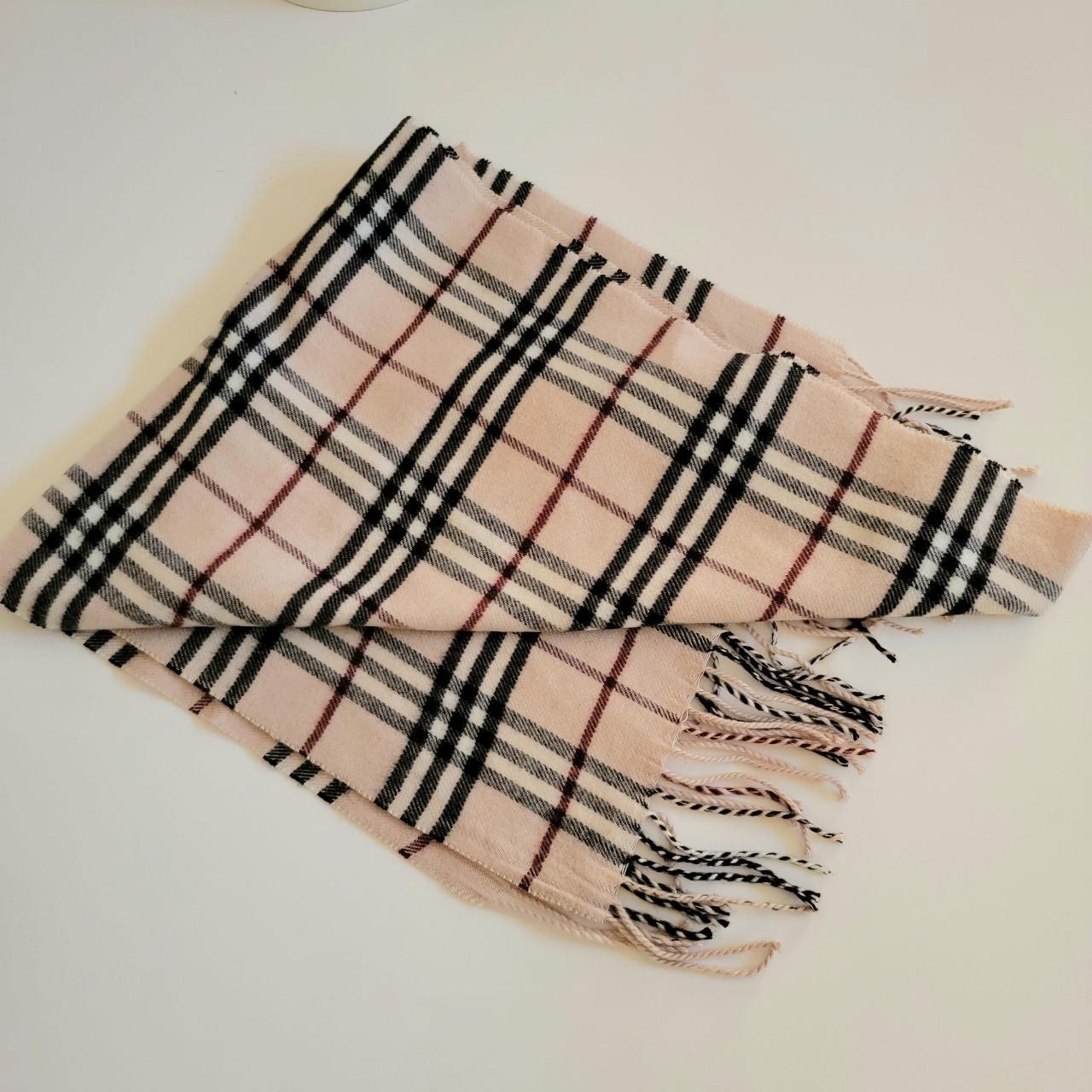 100% Cashmere Rong Jia Plaid Check Print Tassel Wrap...