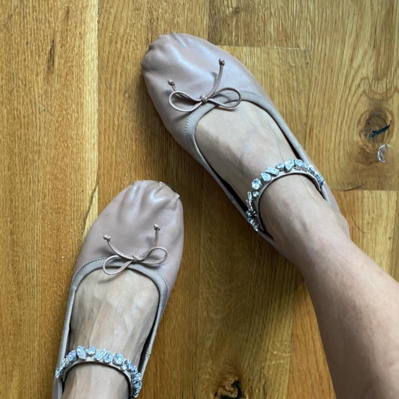 Miu miu ballet flats remake 🩰🕊 Super adorable... Depop