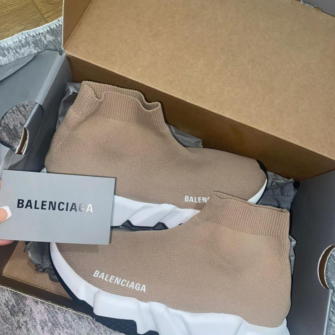 balenciaga nude speed trainers