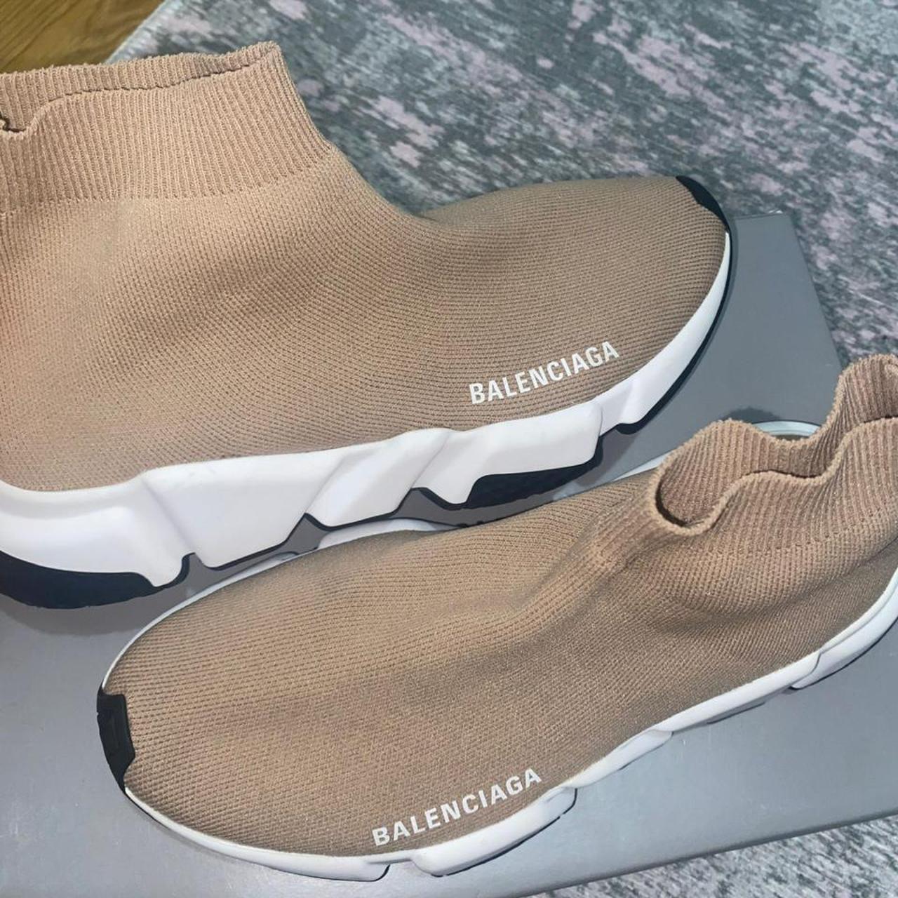 balenciaga nude speed trainers