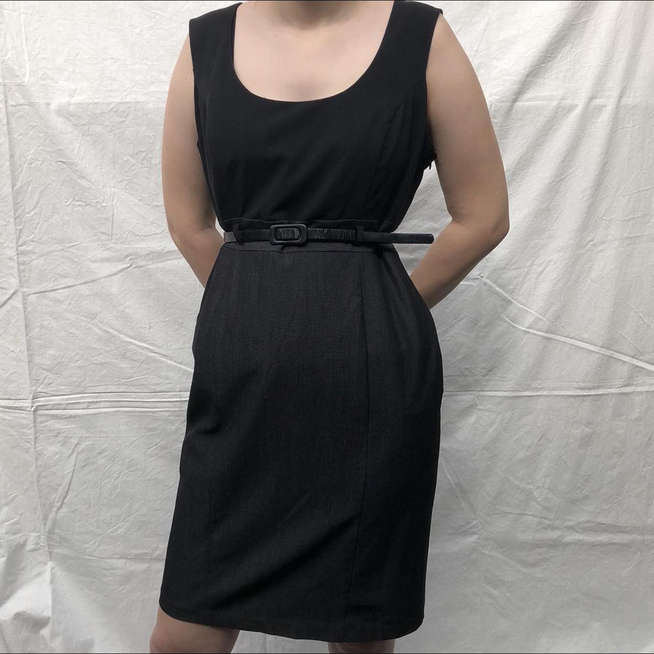 women-s-black-and-grey-dress-depop