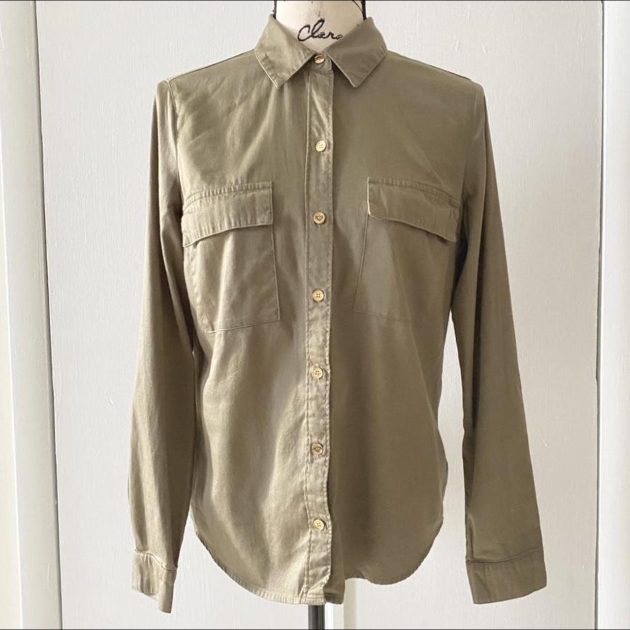 Michael Kors Women's Green Shirt | Depop