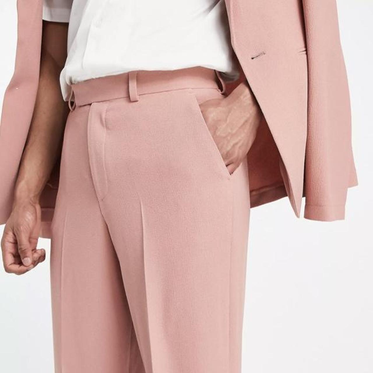 ASOS Design men’s crepe relaxed suit Pants W26... Depop