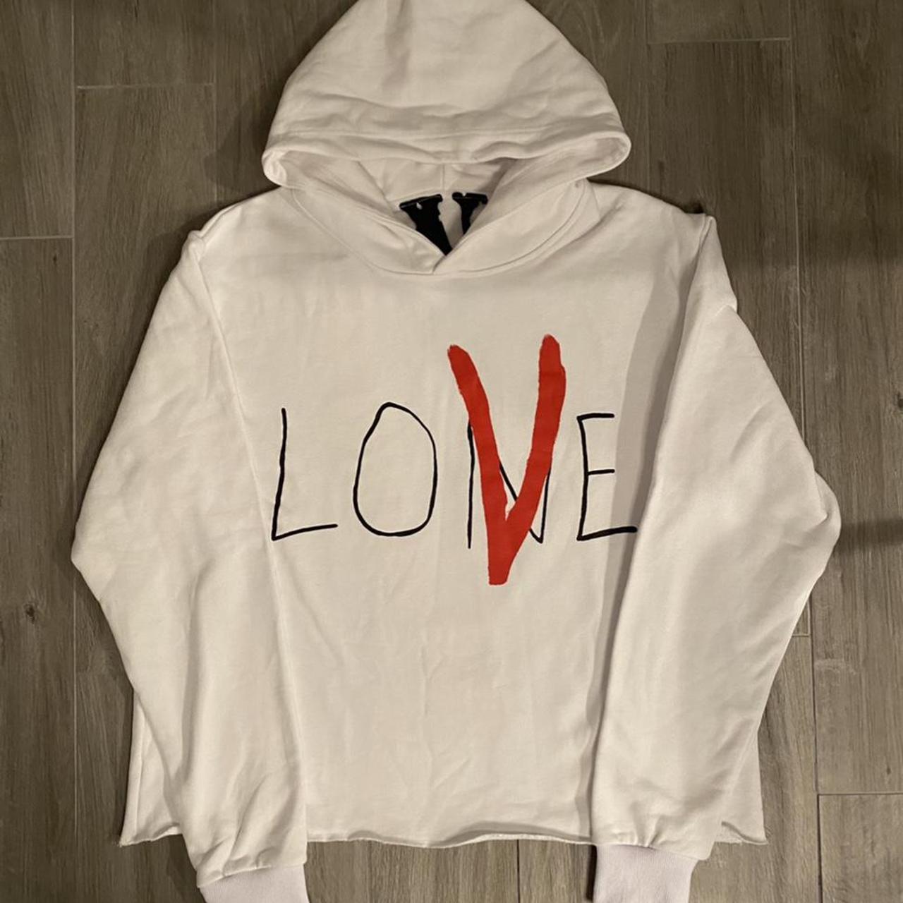 VLONE LOVE WHITE HOODIE ヴィローン ラブ フーディー パーカー VLONE LOVE WHITE HOODIE ヴィローン ラブ フーディー パーカー