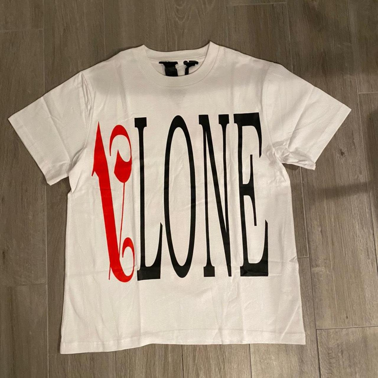 Vlone x Palm Angels White/Red Tee