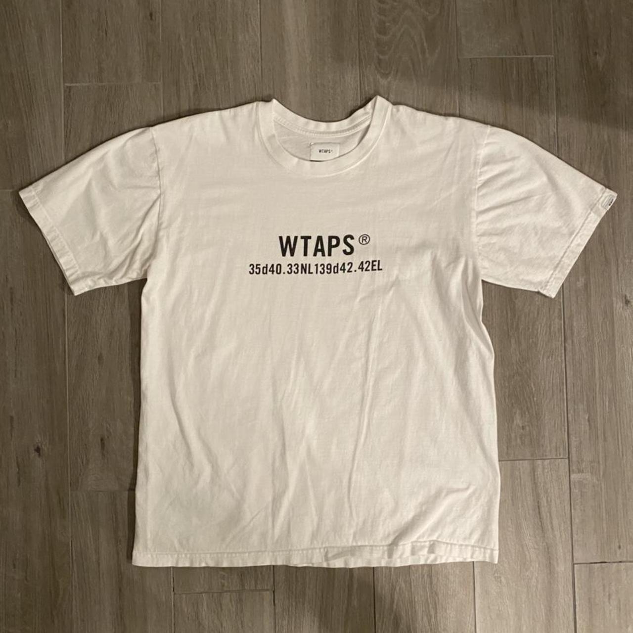 Wtaps white tee with black industrial text size x 03