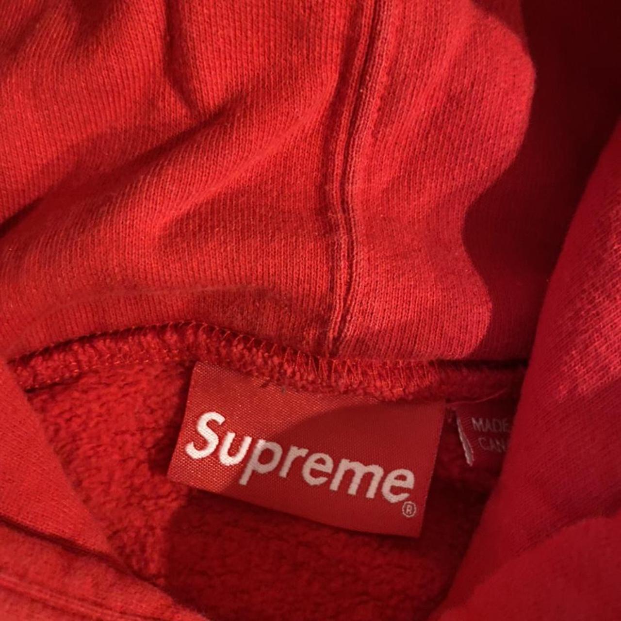 Supreme illegal business controls america hoodie red... - Depop