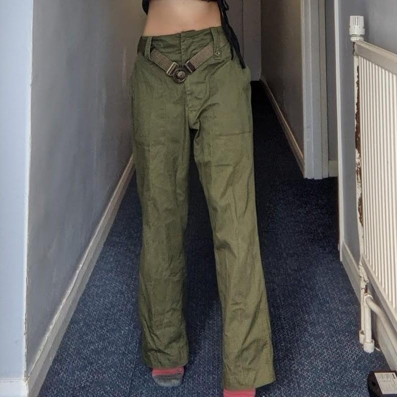 Sickkk military surplus khaki cargo trousers ☀️☀️ Depop