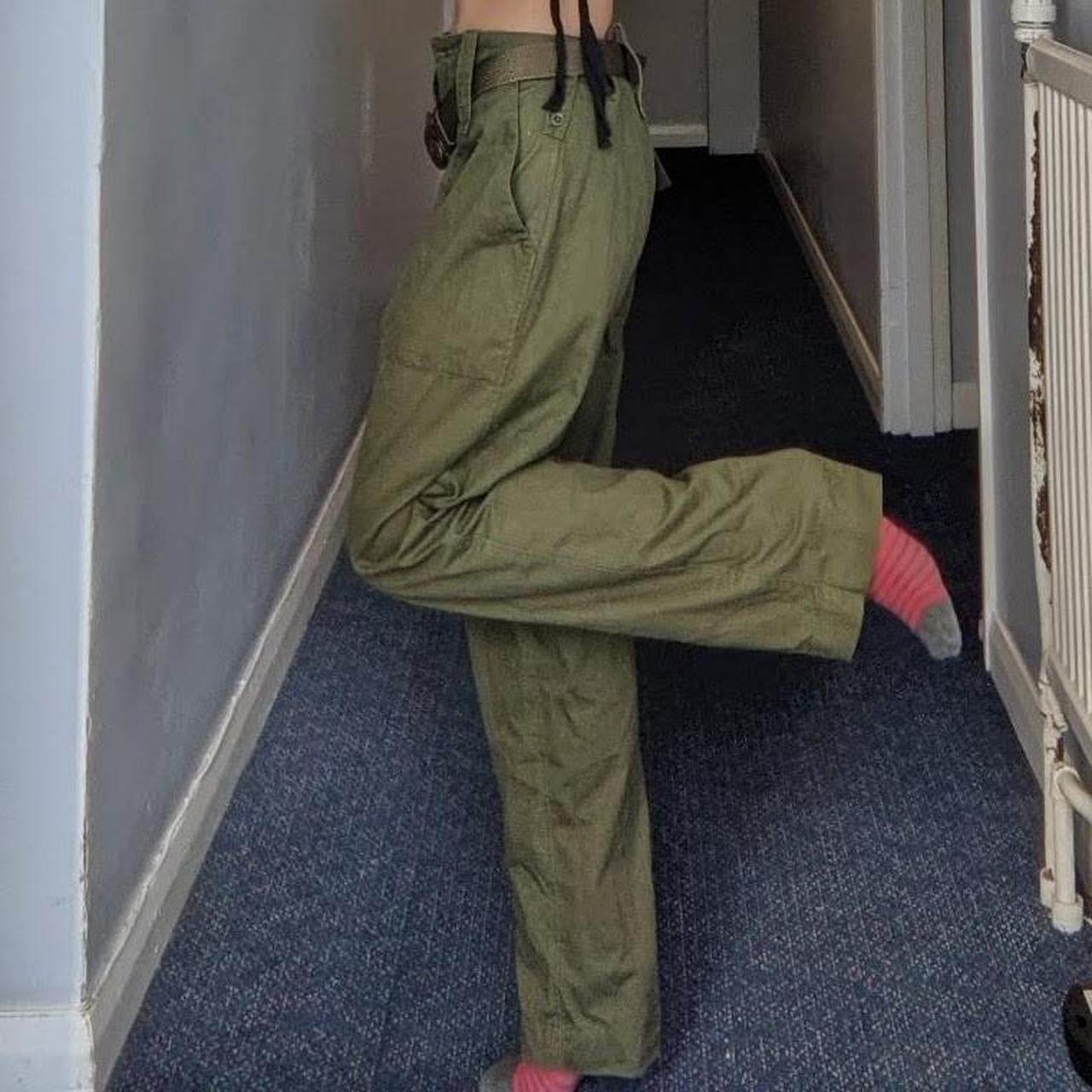 Sickkk military surplus khaki cargo trousers ☀️☀️ Depop