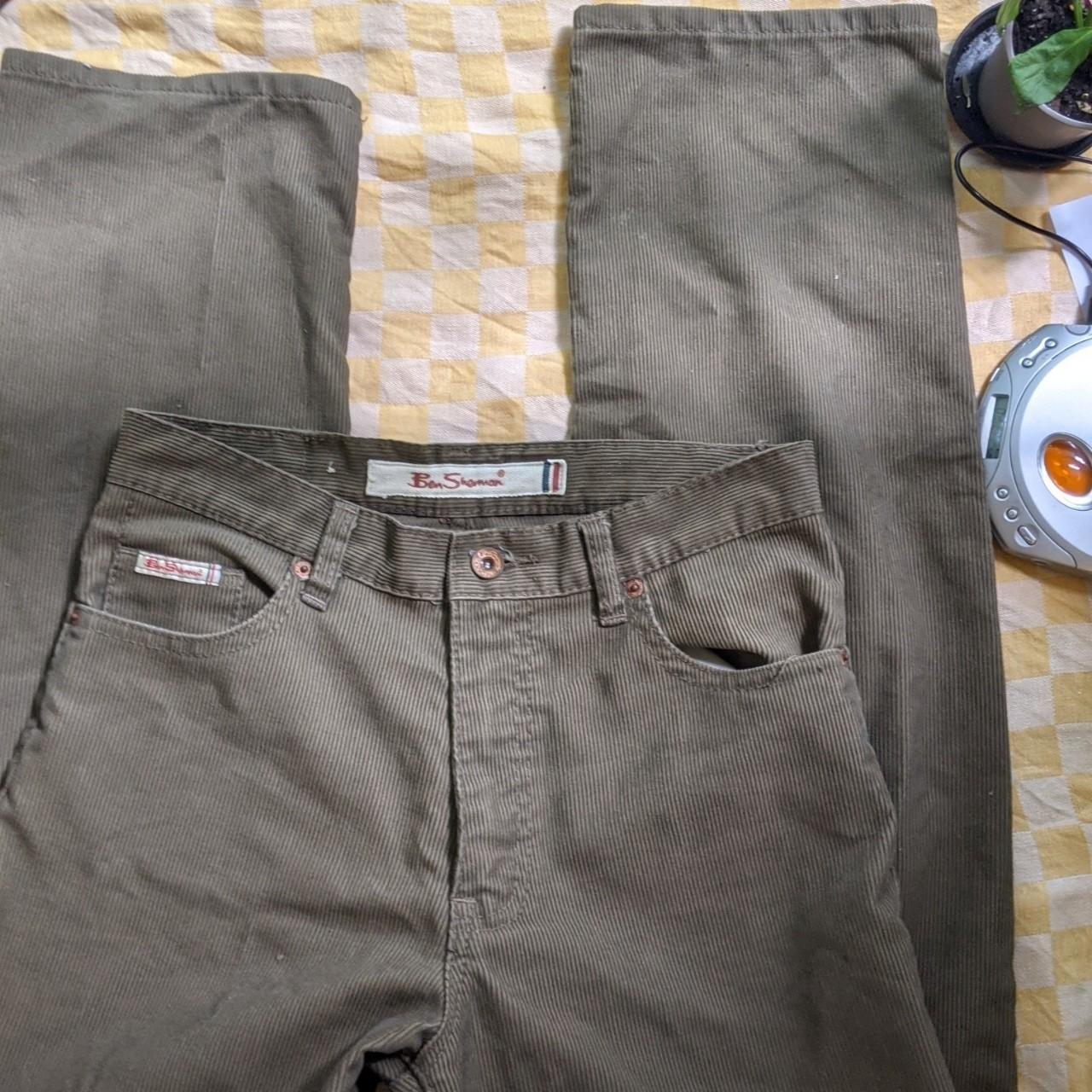 Sick BEN SHERMAN khaki / sage green chinos / cord... - Depop