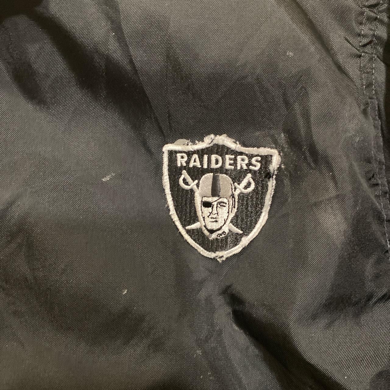 \ud83c\udfb1 SICK Y2K Oakland Raiders Track Jacket \ud83c\udfb1 Size... - Depop